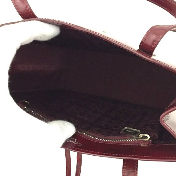 Cartier Burgundy Tote Bag - Picture 9 of 12